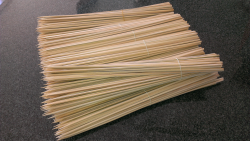 Bambus Spiess 30 cm Länge,  Ø 5 mm (250 Stück)