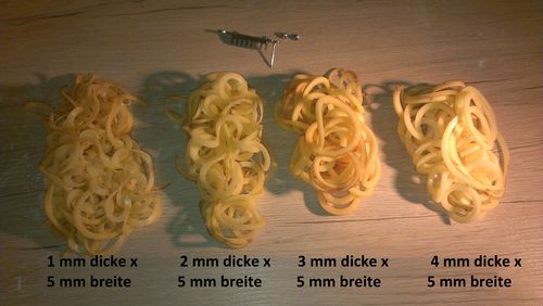 Curly Fries Klinge / Spaghetti Messer